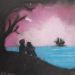 Pastel sobre papel
