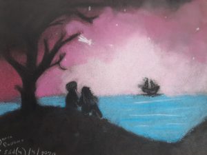 Pastel sobre papel