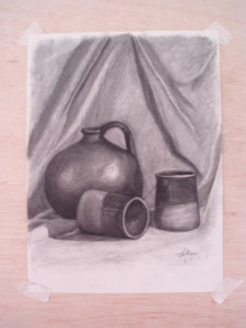 dibujo a carboncillo