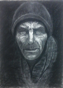 Retrato a carboncillo