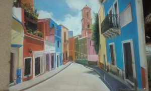 Paisaje a pastel
