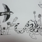 Tinta china sobre papel